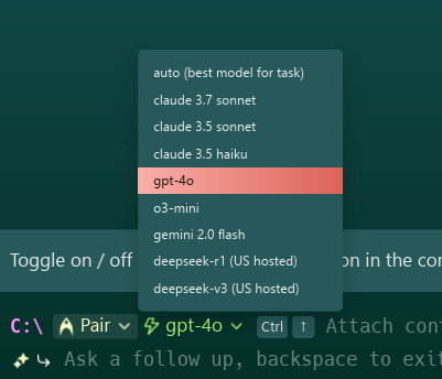 Warp AI Pair Programming
