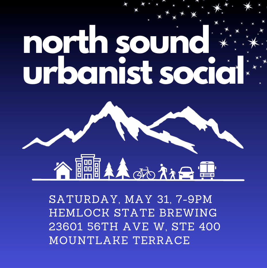 a poster for north sound urbanist social
