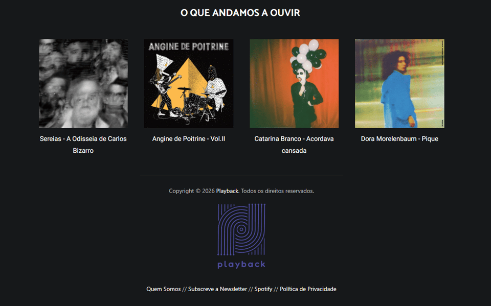 Recomendações Playback #63
