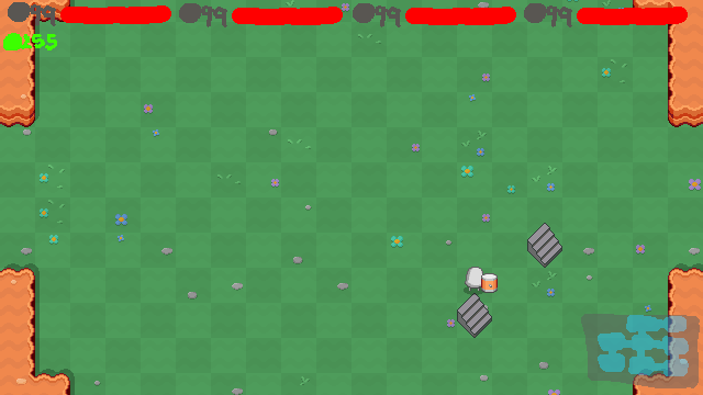 doodled mockup of a game's HUD
