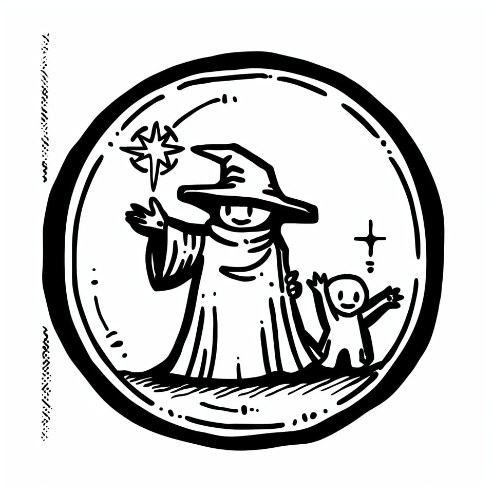A friendly little druid creates a dome of protection for another