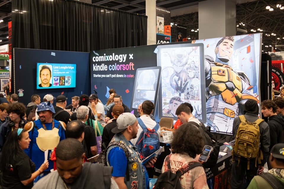 the comixology booth at nycc 2025