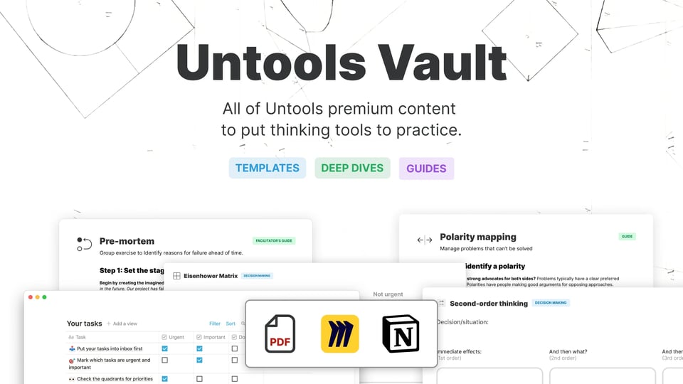 Untools Vault Lifetime Access Preview