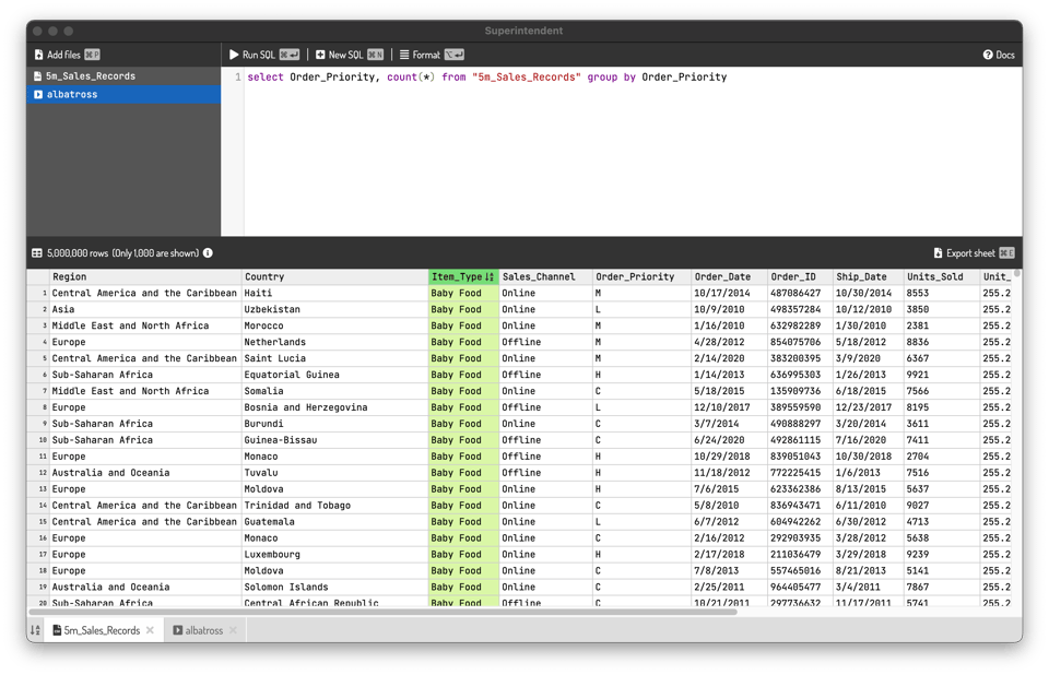 Superintendent.app 4.0.0: Sort columns, Better UX for managing queries