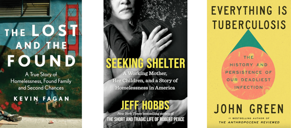 book cover images for the books described below