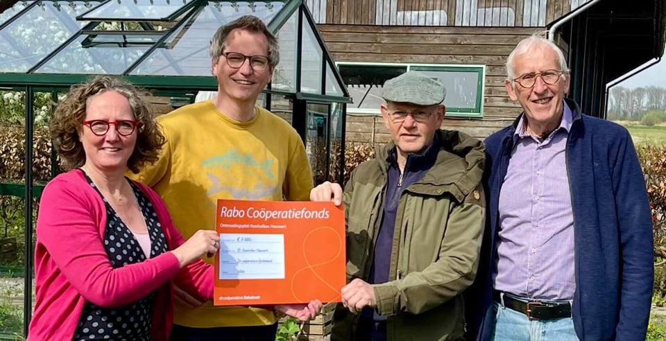 Stichting Voedselbos Hauwert ontvangt bijdrage Rabobank Coöperatiefonds