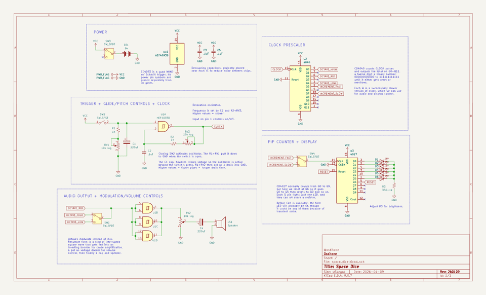 Oskitone Space Dice schematic