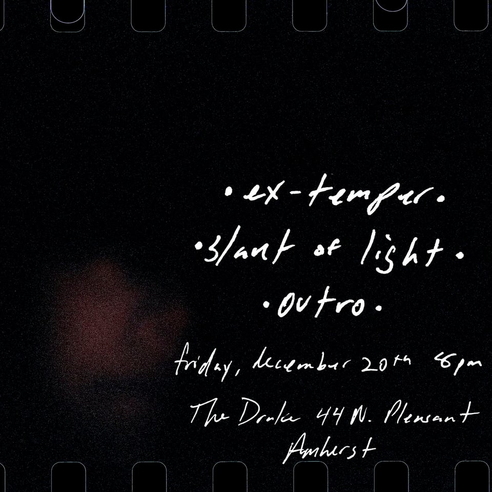 Reminder: Outro next Friday, December 20 