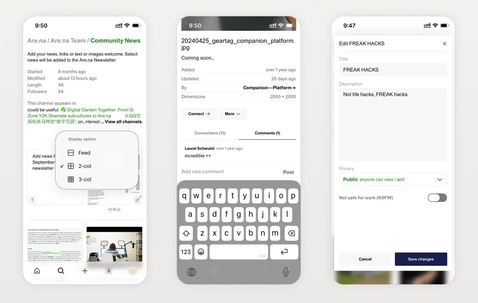 Are.na Annual launch, iOS app updates, community news, and more
