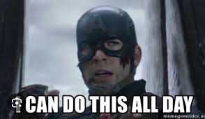 Captain America can do this all day