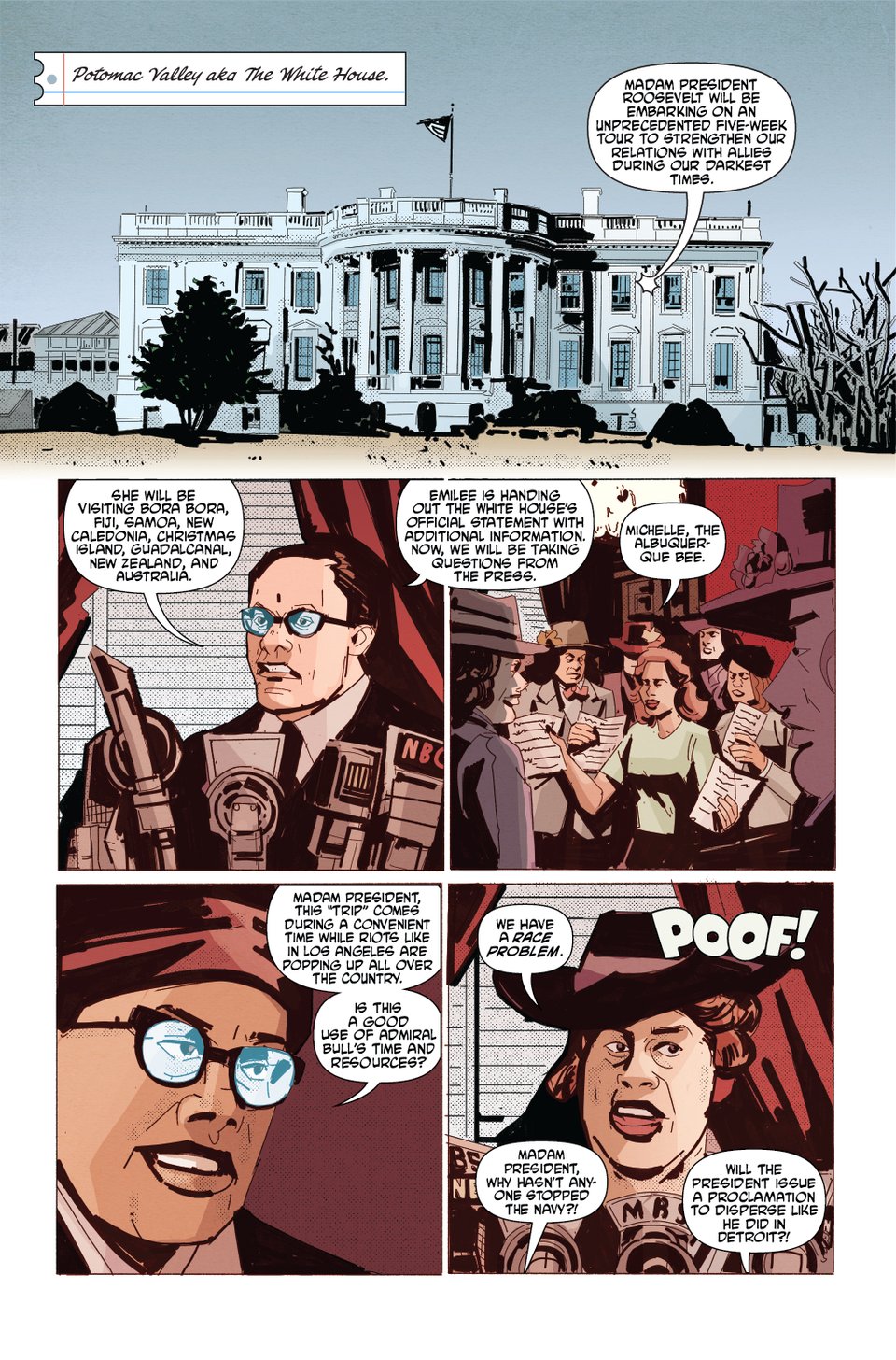 death to pachuco #5 art by rachel merrill, lee loughridge, and henry barajas.