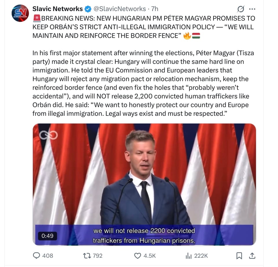 Maygar on immigration