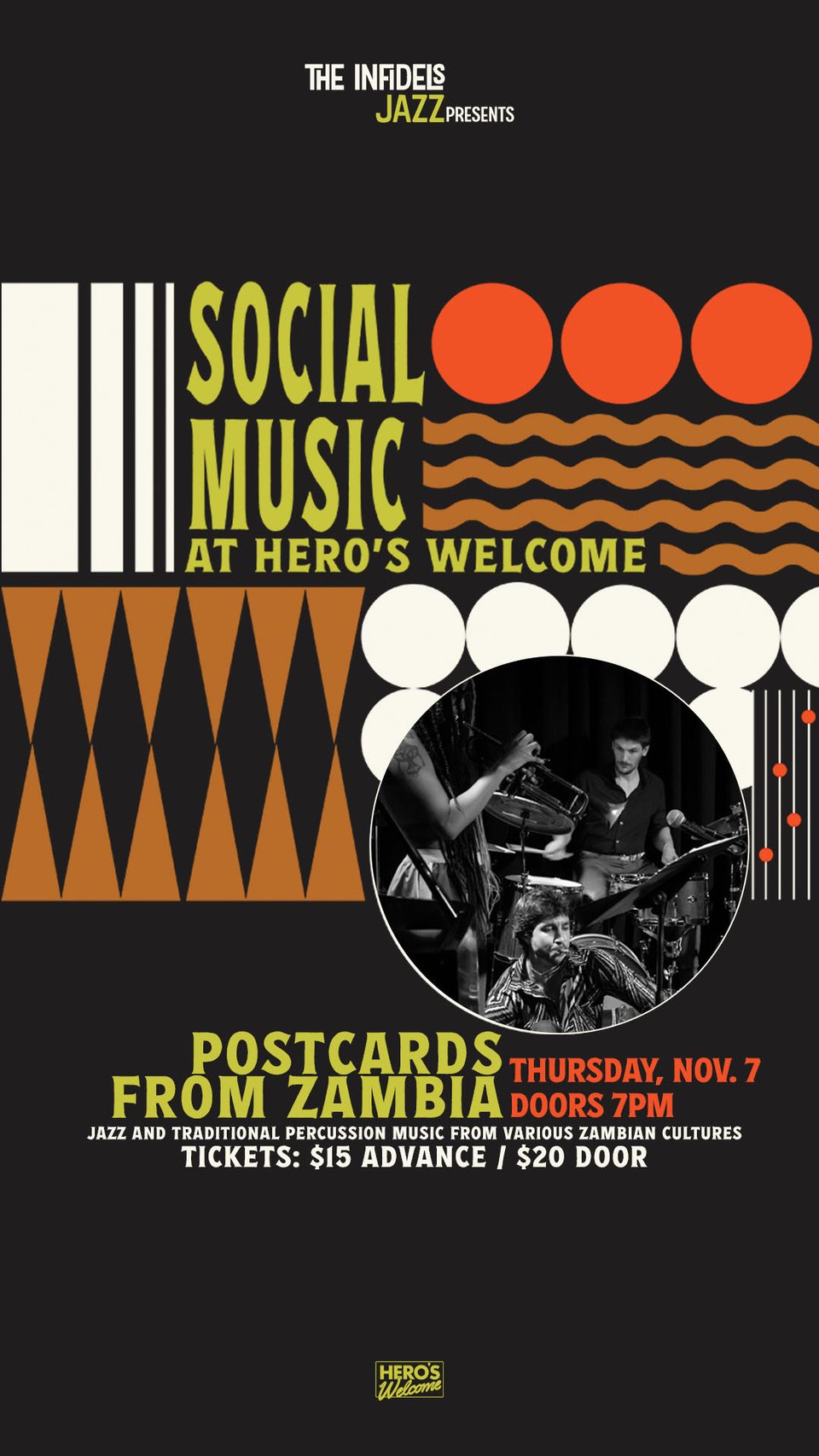 Postcards from Zambia at Hero's Welcome