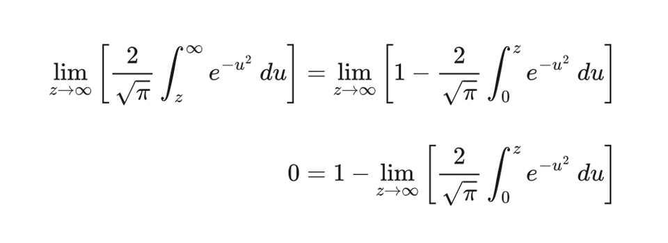 limit taken to infinity