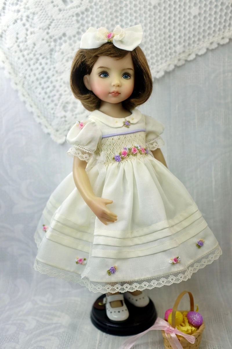 Heirloom Smocked doll dress