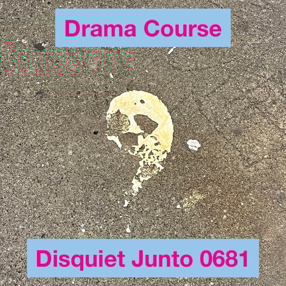 This is a mark on the sidewalk that looks sort of like a skull, and there is the name and number of the project