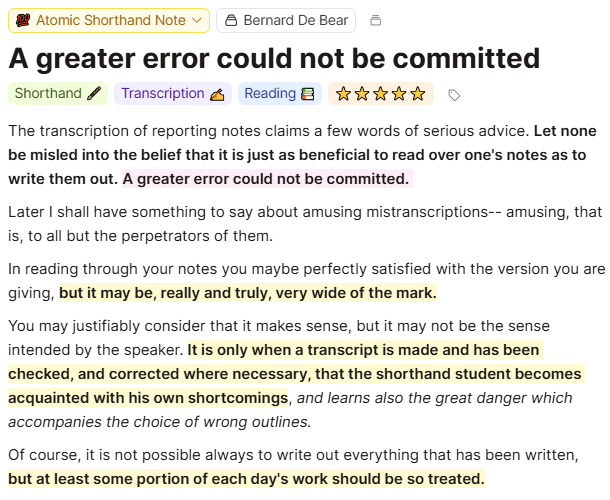 A greater error could not be committed