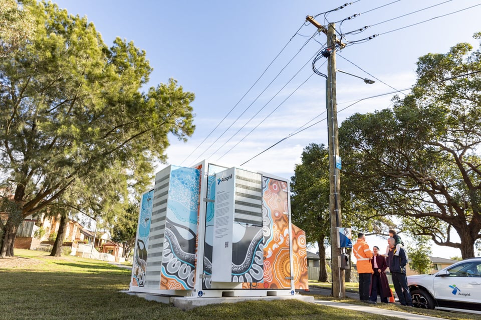 Image of an existing community battery in another location.