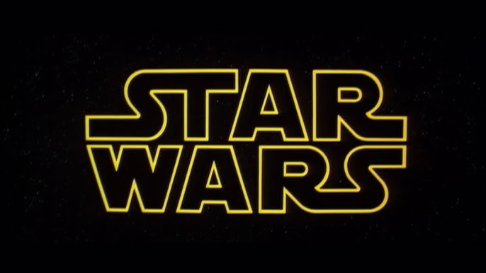 yellow star wars logo against black