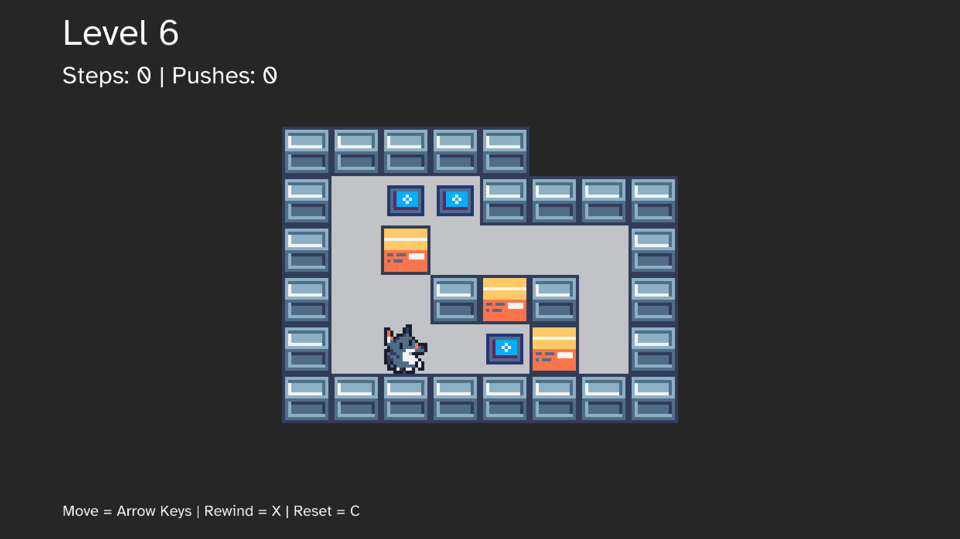 Screenshot of level from SokoWorld