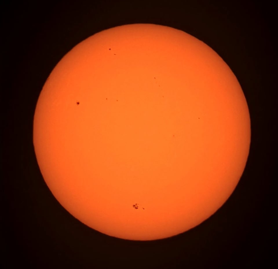 the sun being very spotty!