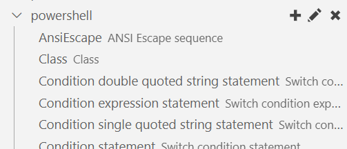 PowerShell VSCode snippets