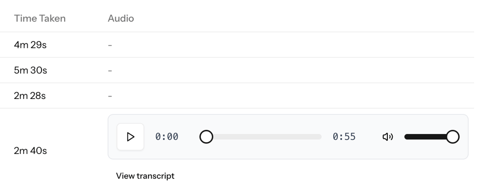 Screenshot of the media player in the manager