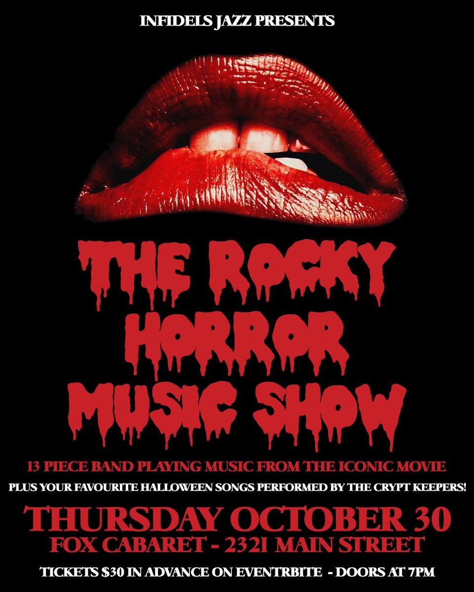 Rocky Horror Music Show 2025 at the Fox Cabaret