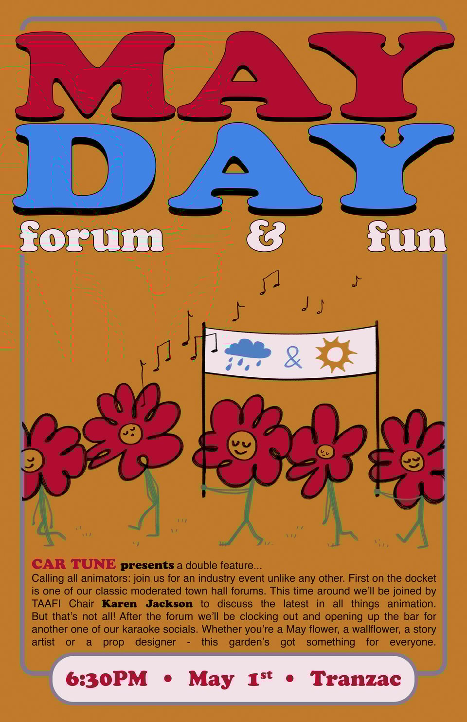 May Day forum & fun 🌷