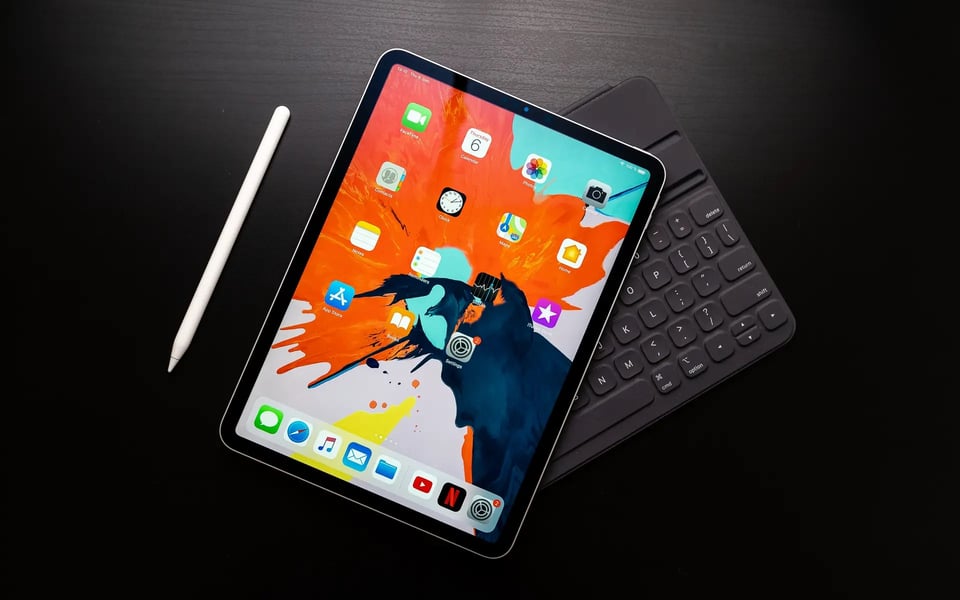 An iPad Pro with Apple Pencil