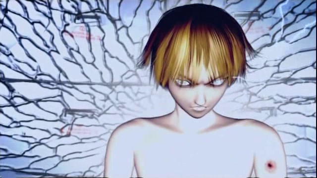 Rion using his powers in a halo of glowing light