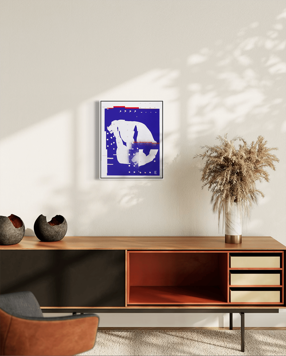 BOICUT's newest work BLUE FRIDAY in a digital mockup
