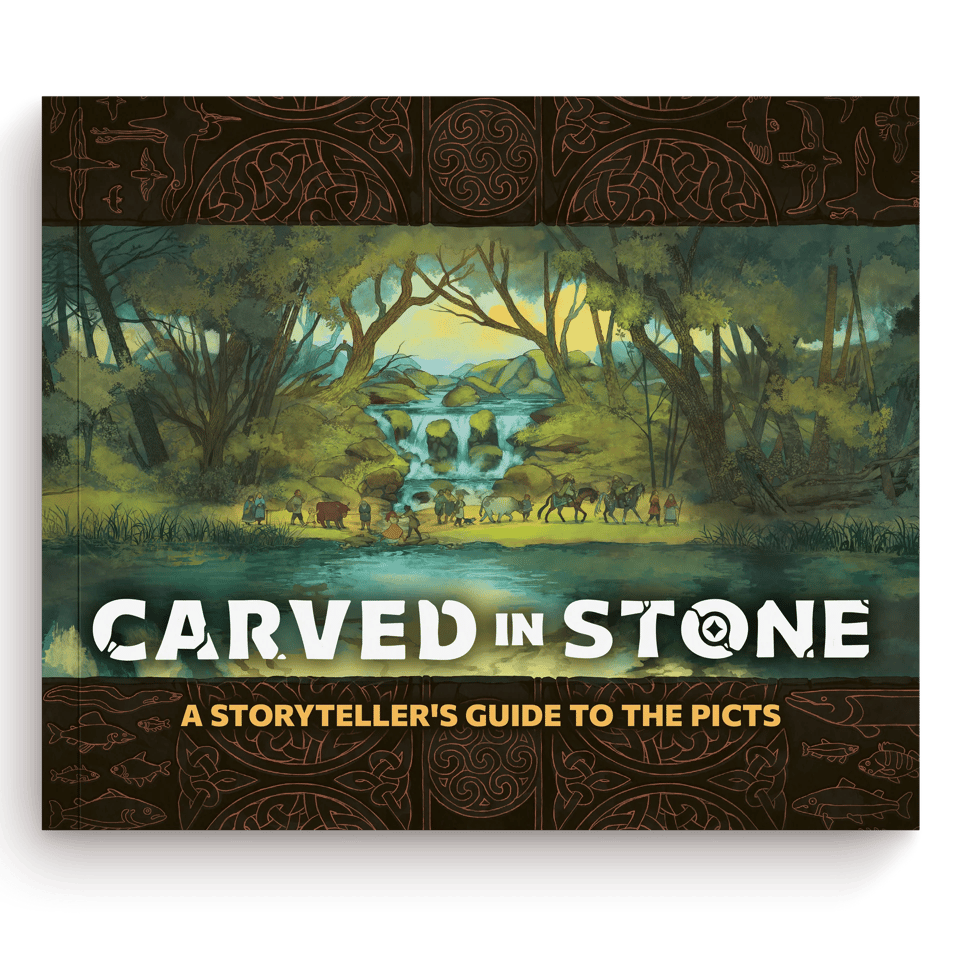 The cover to CARVED IN STONE