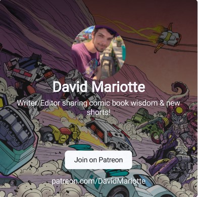 A promotional post for patreon.com/DavidMariotte.