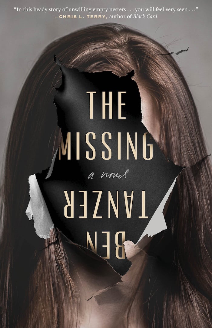a book cover of the novel The Missing by Ben Tanzer