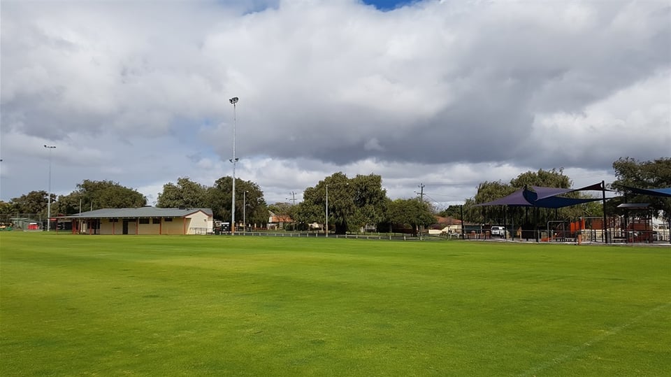 A photo of Fletcher Park taken from the Town's website. It's...grassy.