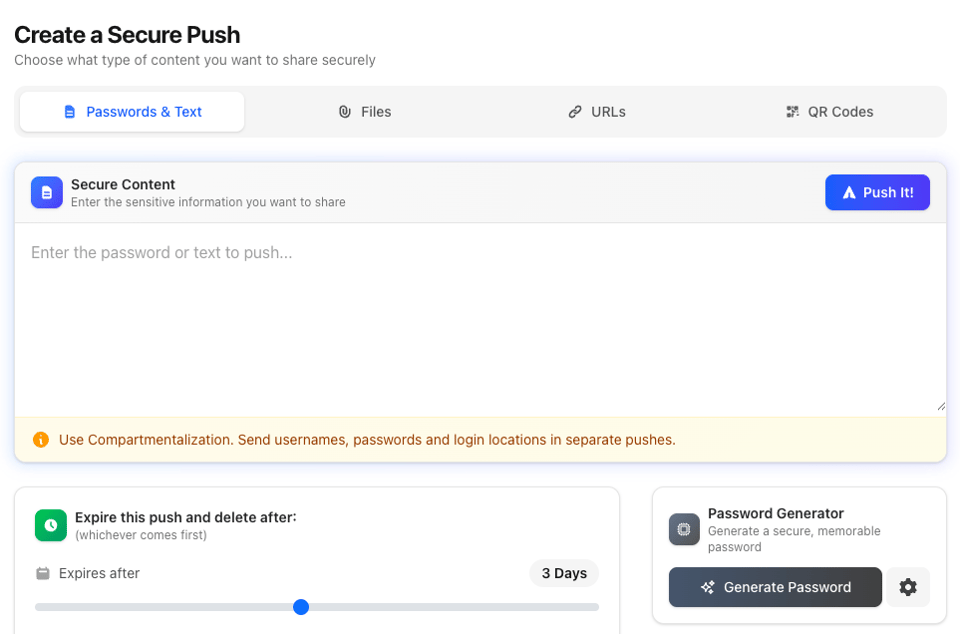 Password Pusher: April 2026