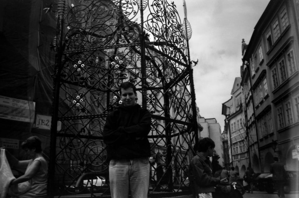 me, a teenager, in prague