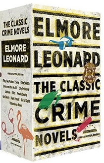 image of the Library of America box set of Elmore Leonard: The Classic Crime Novels