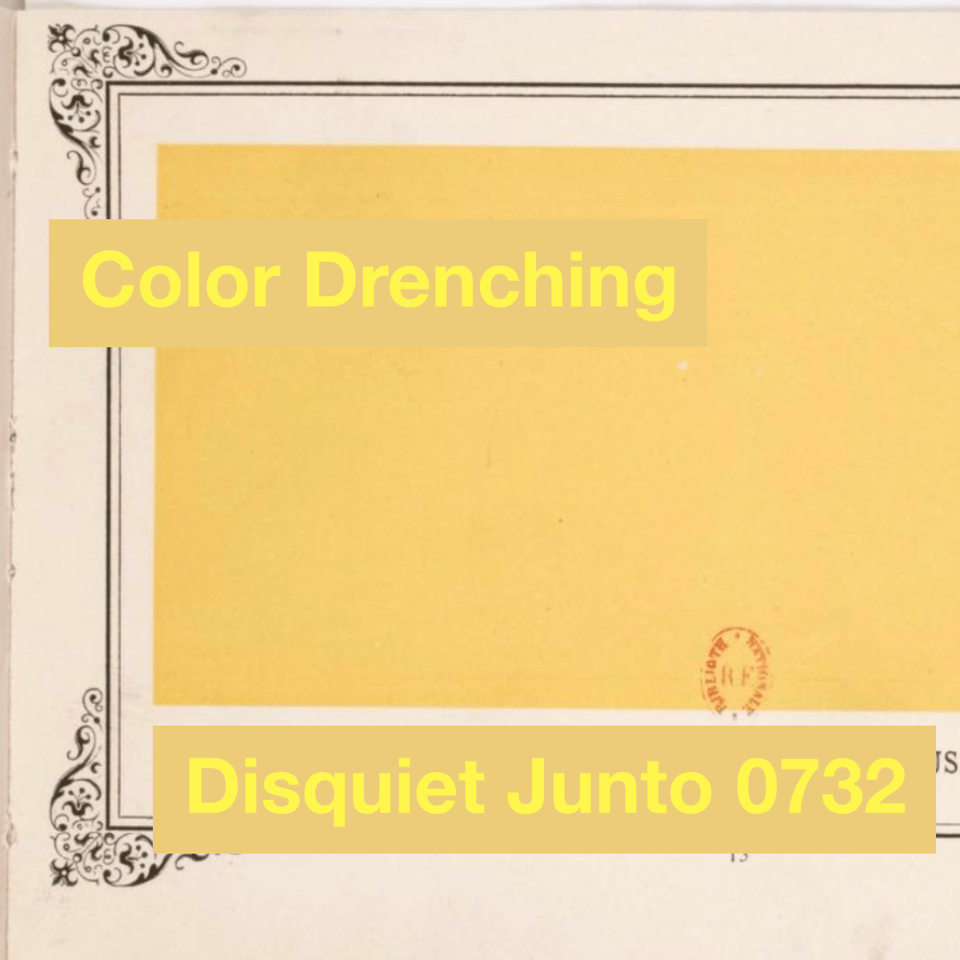 This is a field of yellow in a frame, along with the name and number of the project