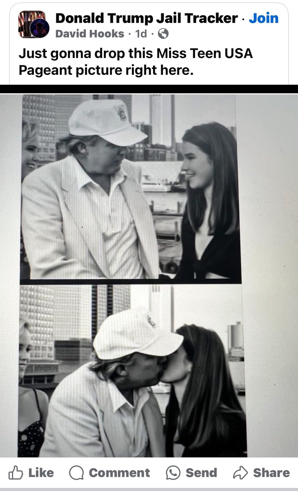 Trump at the Miss Teen USA contest.
