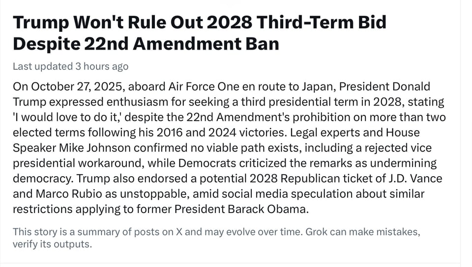 Trump has always made clear the Constitution means nothing to him.