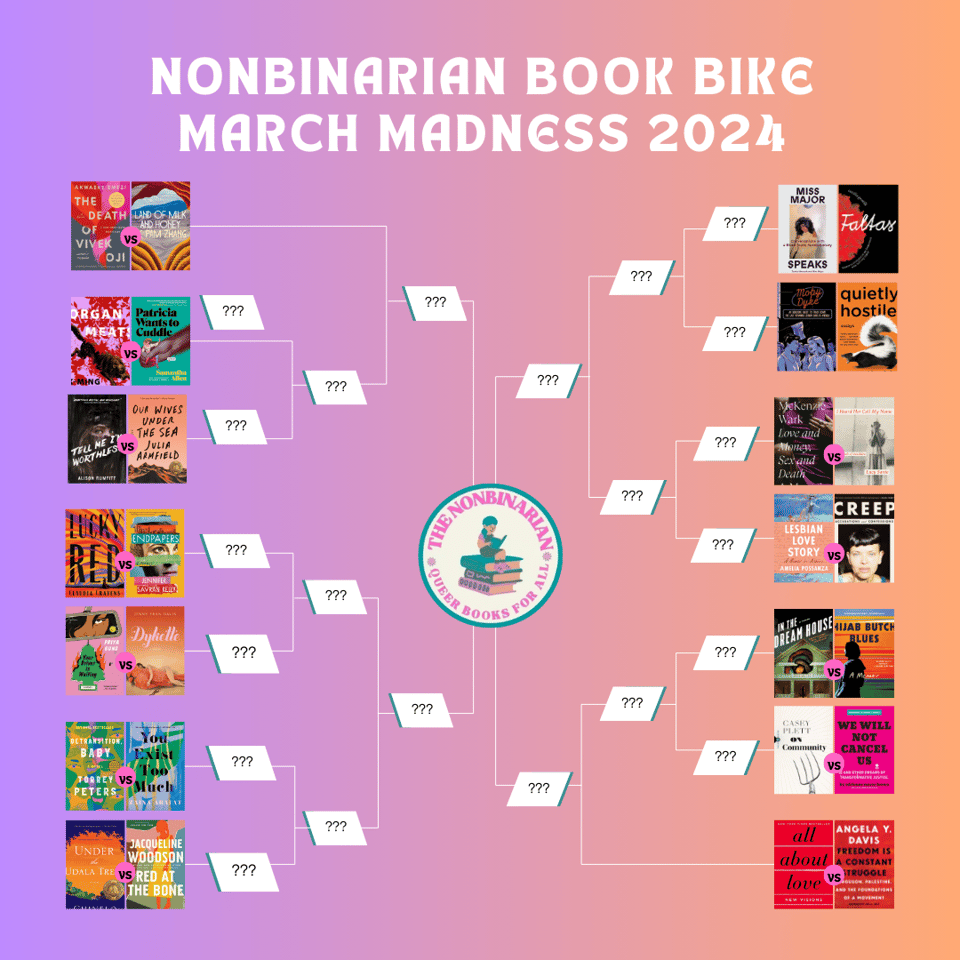 The Nonbinarian Book Bike March Madness 2024 brackets