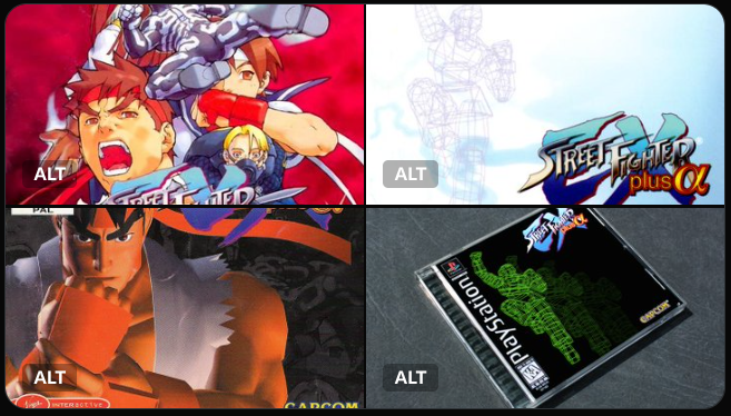 Street Fighter EX Plus Alpha Japanese artwork collage