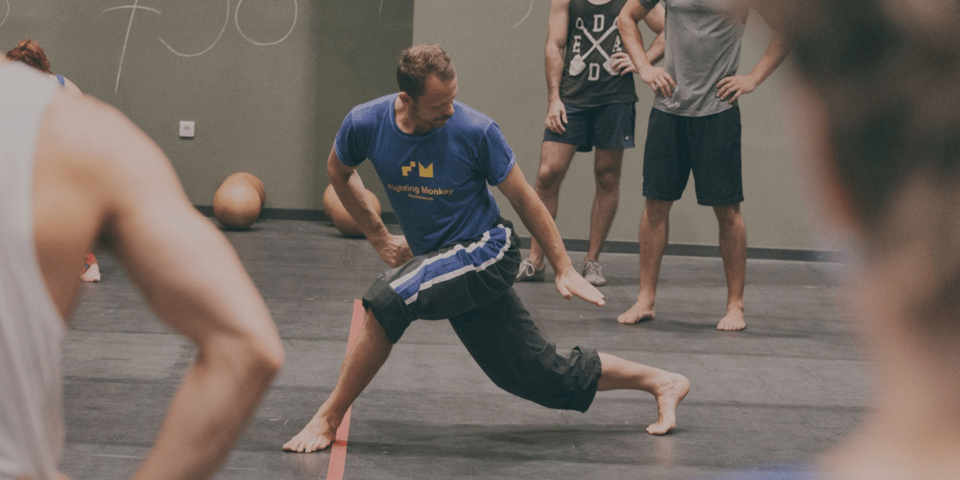 Jozef Frucek demonstrates his flexibility.