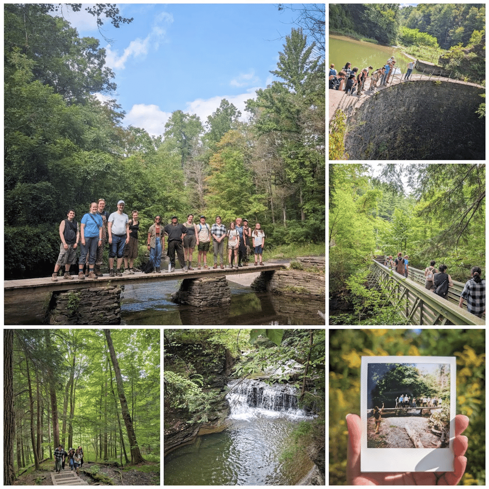 Some photos from our hike through the upper Buttermilk Falls trails