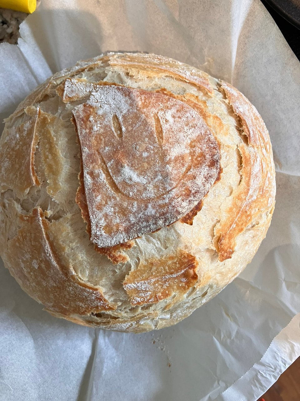 Smiley bread