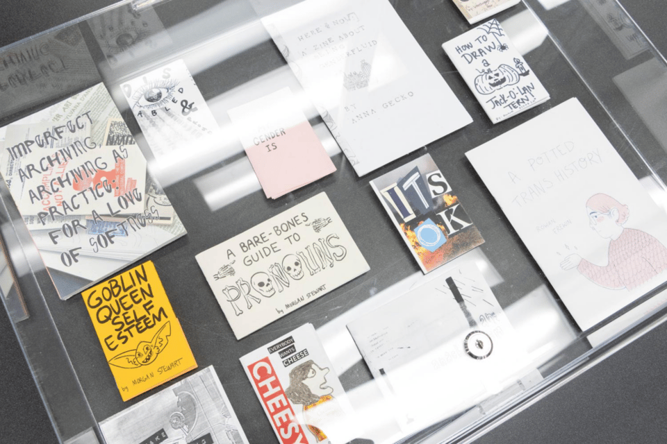 A zine collection at the Willis Library Special Collections