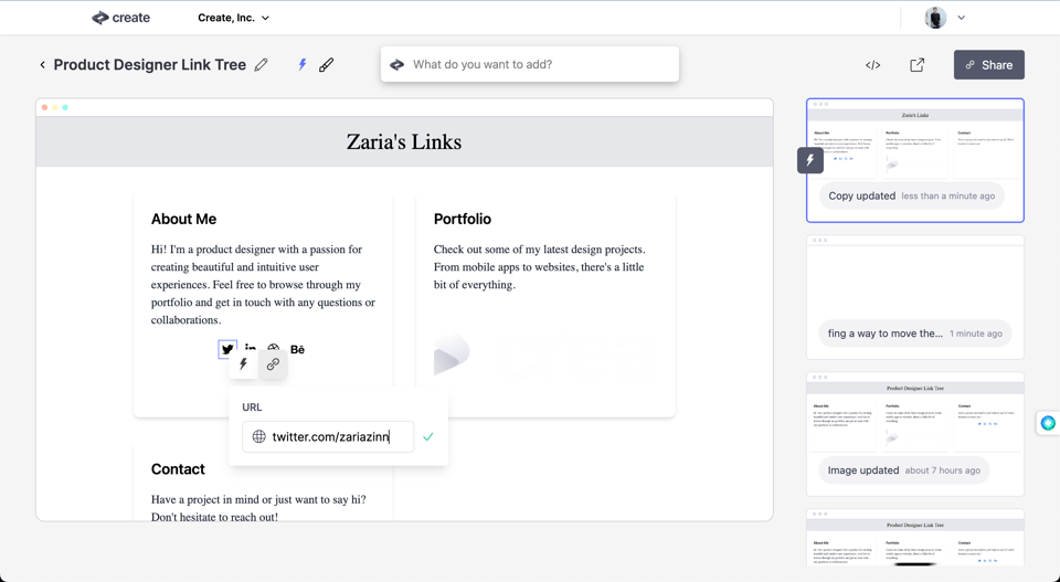 Add links