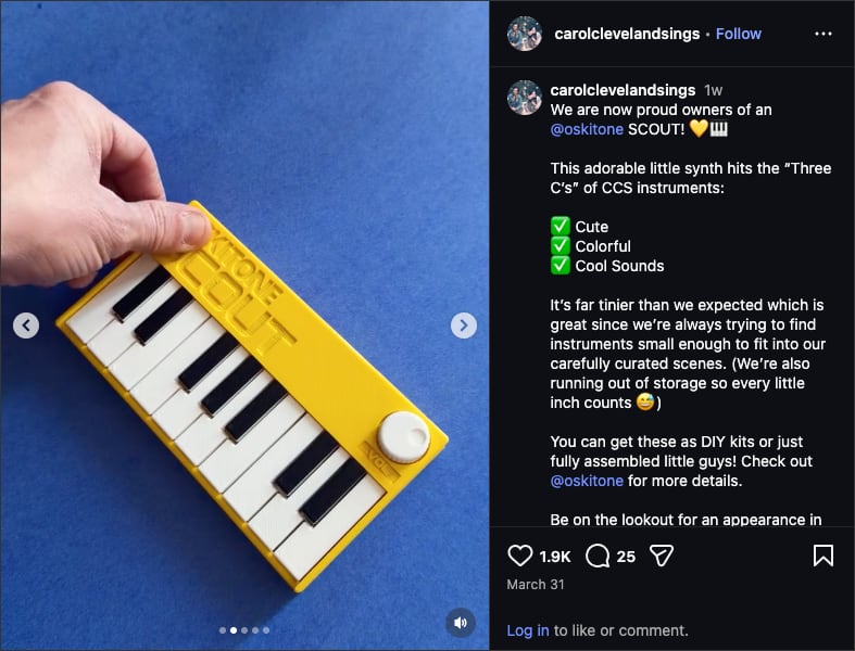 carolclevelandsings with a Scout on Instagram